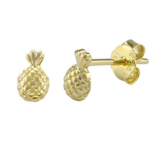 Pineapple Ear Pin made of authentic 925 Sterling Silver
