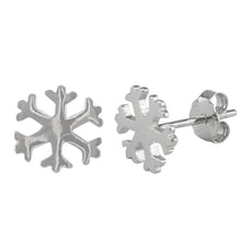 Snowflake Ear Pin made of authentic 925 Sterling Silver