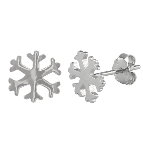 Snowflake Ear Pin made of authentic 925 Sterling Silver