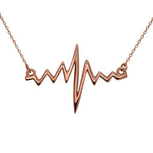 EKG Heartbeat Necklace Chain made of 925 sterling silver