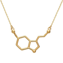 Serotonine Molecule Necklace made of 925 sterling silver