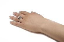 Dachshund Ring in Silver Tone