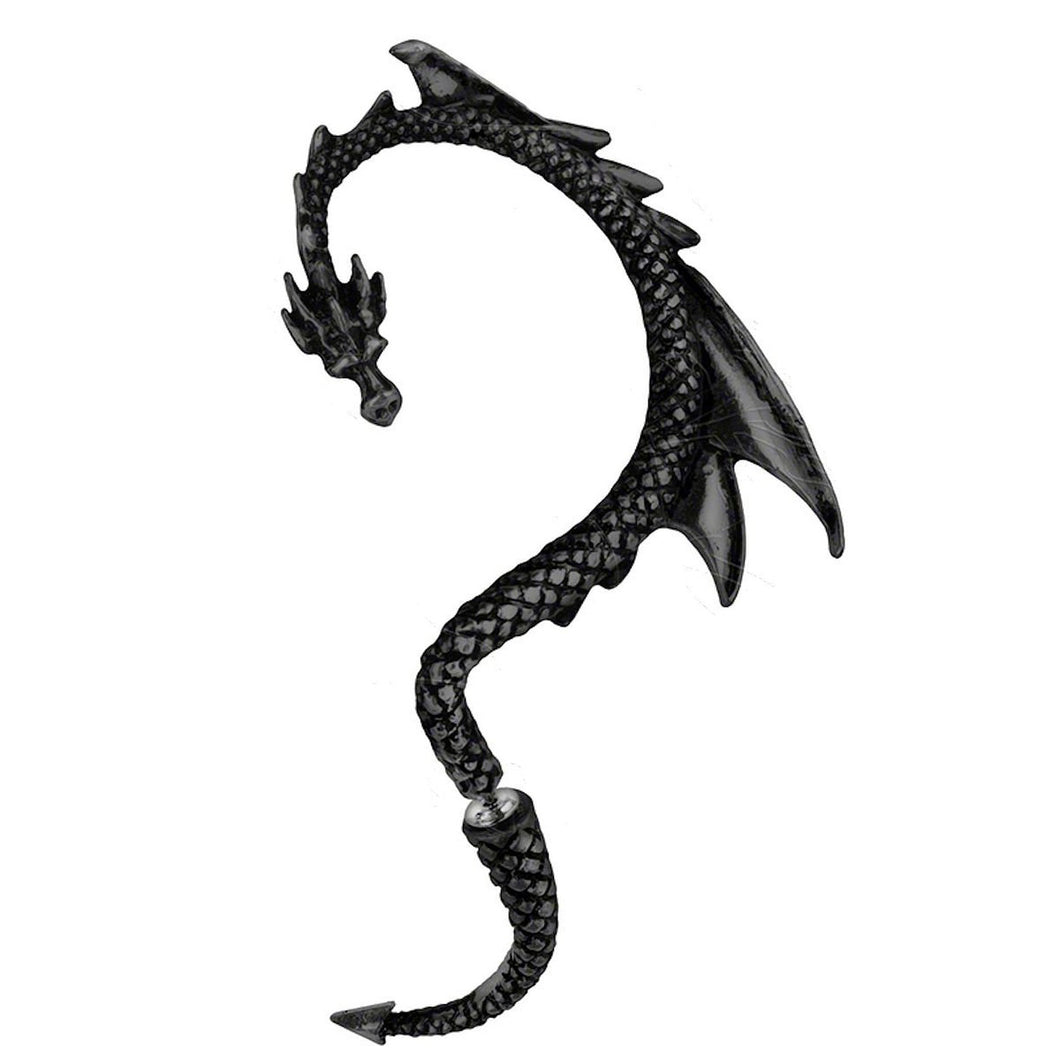 Dragon Ear Cuff black tone