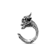 French Bulldog Ring in Silver Tone
