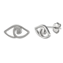 Evil Eye Ear Pin made of authentic 925 Sterling Silver
