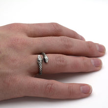 Double Headed Snake Ring 925 Sterling Silver