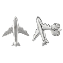 Plane Ear Pin made of authentic 925 Sterling Silver