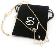 EKG Heartbeat Necklace Chain made of high quality alloy