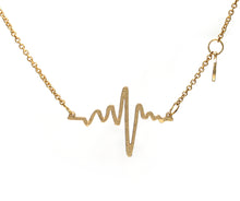 EKG Heartbeat Necklace Chain made of high quality alloy