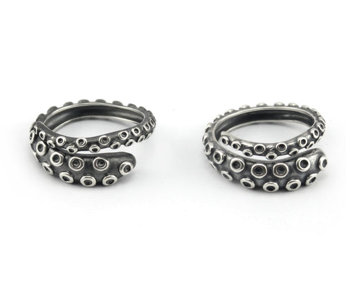 Octopus Tentacle Rings Gift Set made by Lord Cthulhu himself 925 Sterling Silver