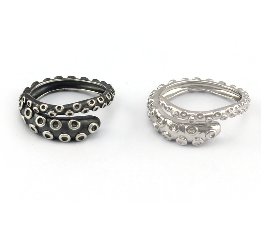 Octopus Tentacle Rings Gift Set made by Lord Cthulhu himself 925 Sterling Silver