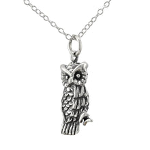 Owl Necklace made of authentic 925 Sterling Silver