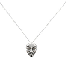 Guy Fawkes Necklace made of authentic 925 Sterling Silver