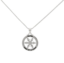 Snowflake Necklace made of authentic 925 Sterling Silver