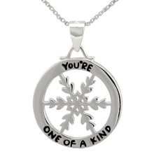 Snowflake Necklace made of authentic 925 Sterling Silver