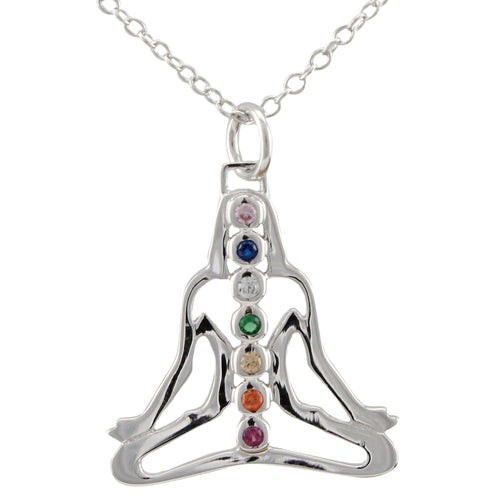 Meditation Necklace made of authentic 925 Sterling Silver