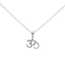 Om Namaste Necklace made of authentic 925 Sterling Silver