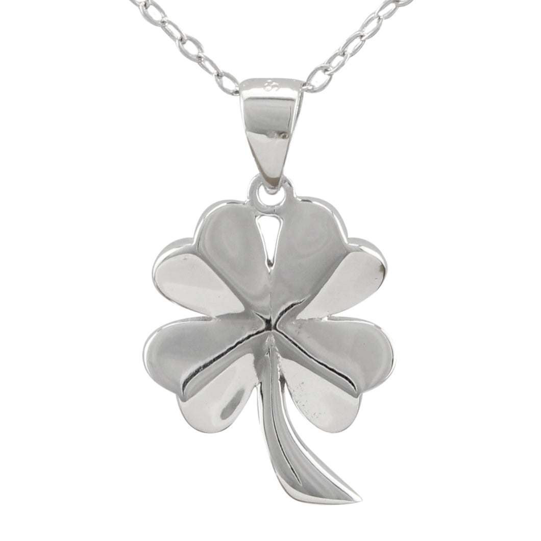 Shamrock Shiny Necklace made of authentic 925 Sterling Silver