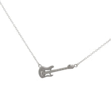 Guitar Necklace made of 925 authentic sterling silver